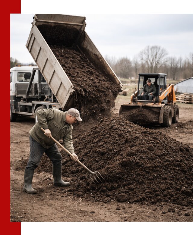 Доставка и продажа перегноя в Домодедово быстро и дешево