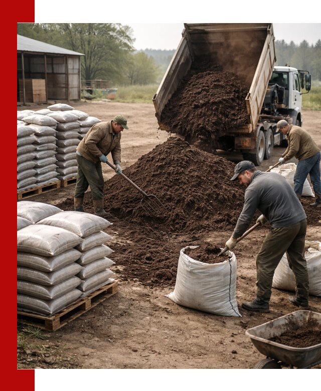 Доставка компоста оптом и в розницу в Домодедово