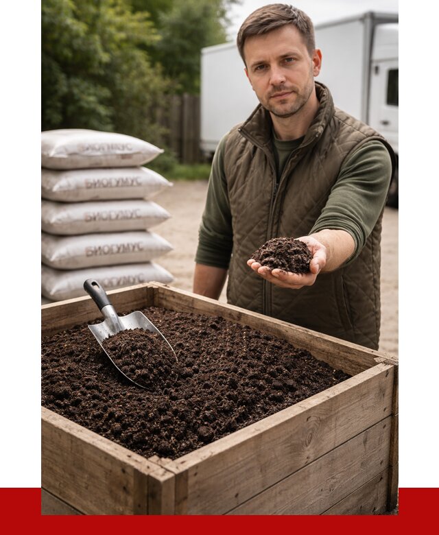 Купить биогумус в Домодедово с доставкой от 8947 р. за куб | ПРОНЕРУДДмд