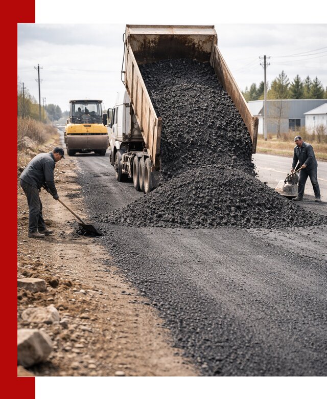 Асфальтовая крошка для дорог в Домодедово — поставка и доставка