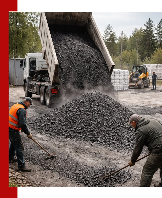 Доставка и продажа асфальтного гранулята в Домодедово