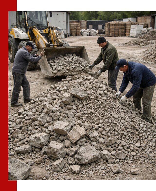 Демонтаж и вывоз бой бетона в Домодедово
