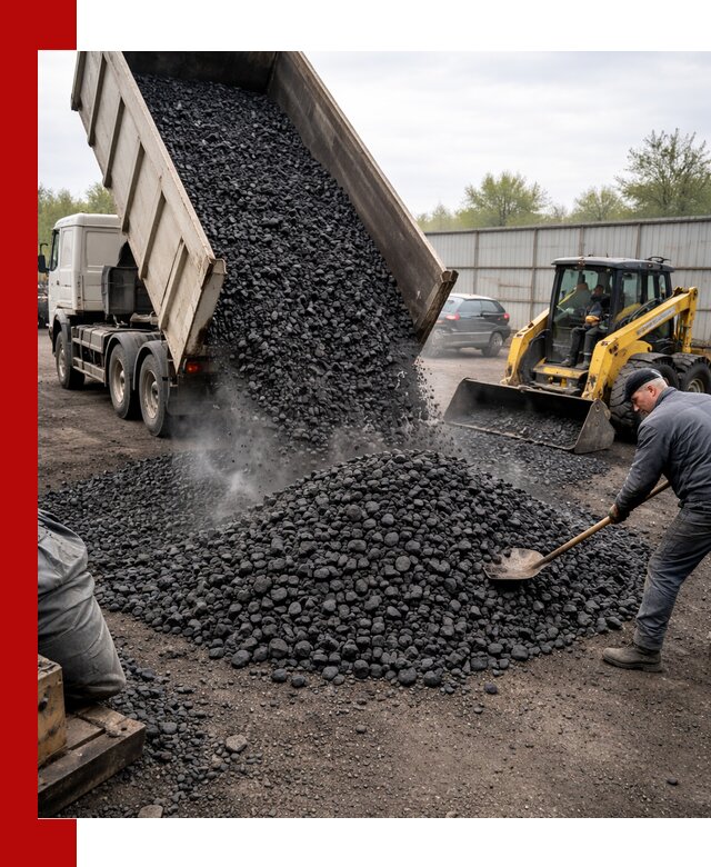 Доставка угля орех в Домодедово оптом и в розницу