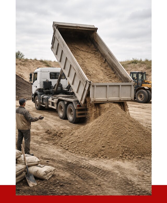 Доставка самосвалом 20 кубов в Домодедово от 7895 р. | ПРОНЕРУДДмд