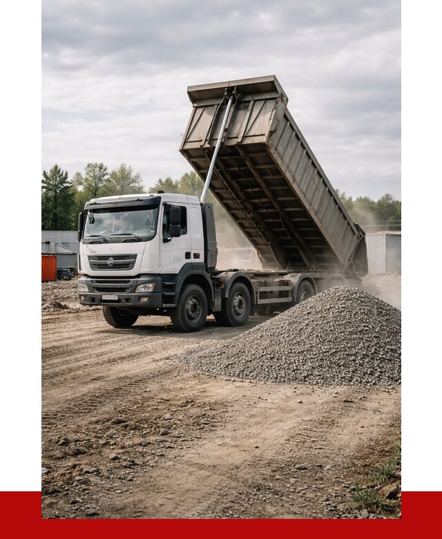 Доставка самосвалом 40 кубов в Домодедово от 9473 р. | ПРОНЕРУДДмд