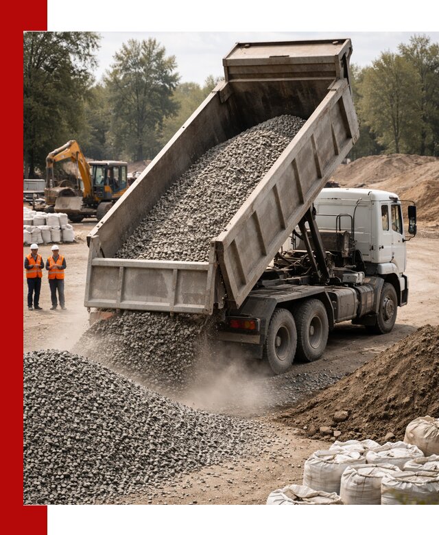 Аренда самосвала в Домодедово для доставки сыпучих и нерудных материалов