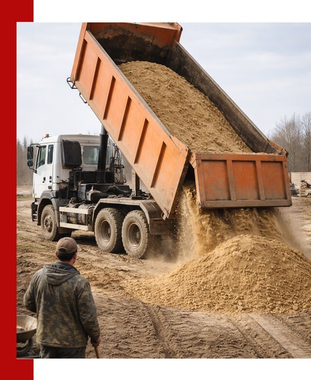Аренда самосвала 20 тонн для перевозки грузов в Домодедово