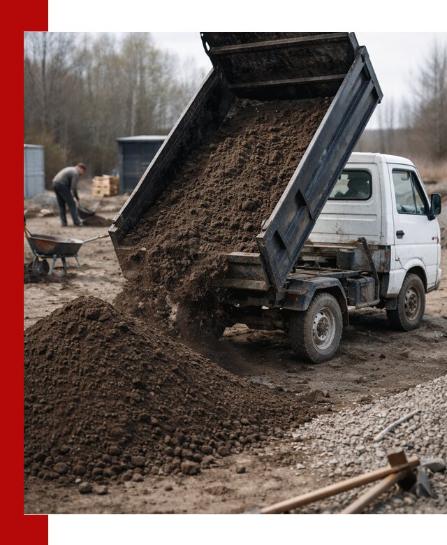 Аренда минисамосвала в Домодедово для доставки сыпучих материалов