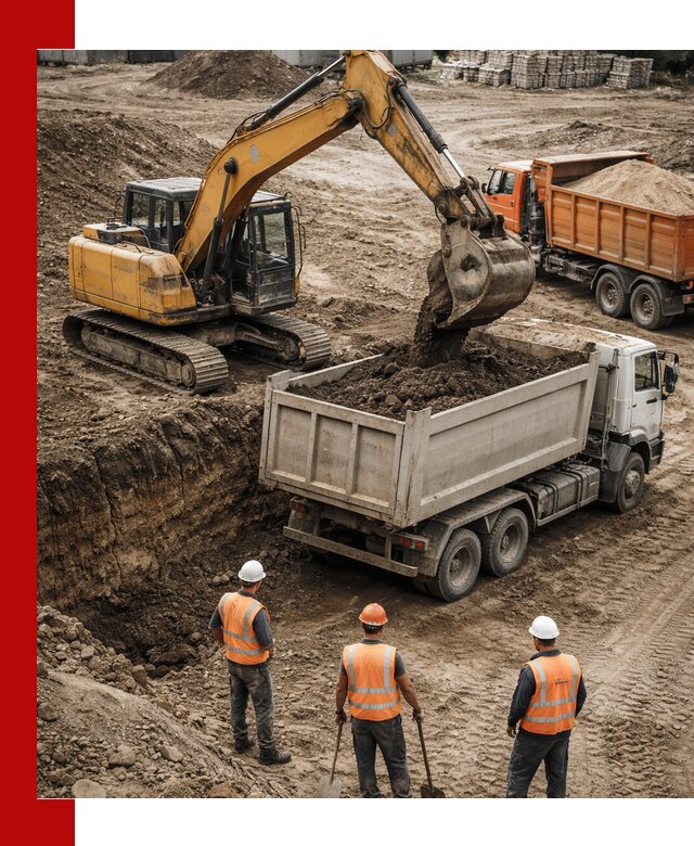 Разработка грунта для строительства и благоустройства в Домодедово