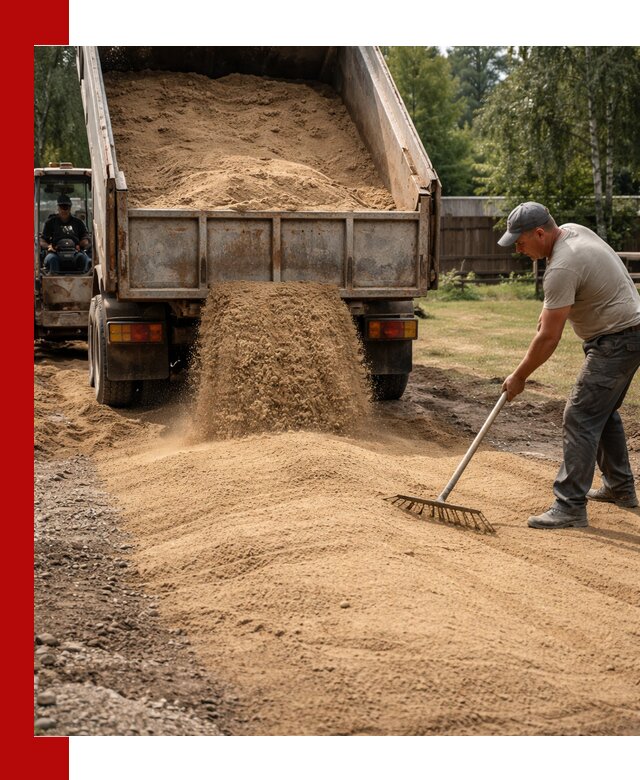 Отсыпка участка песком в Домодедово быстро и качественно