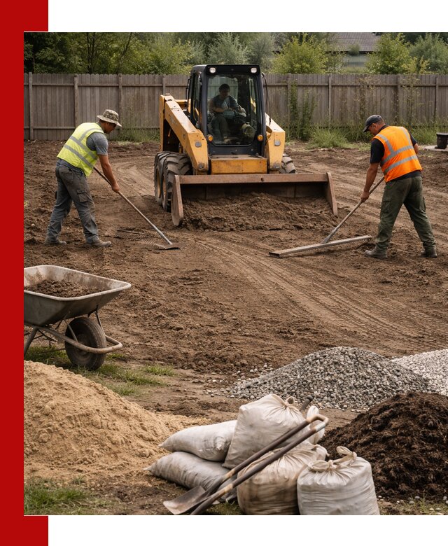 Выравнивание участка под строительство и благоустройство в Домодедово