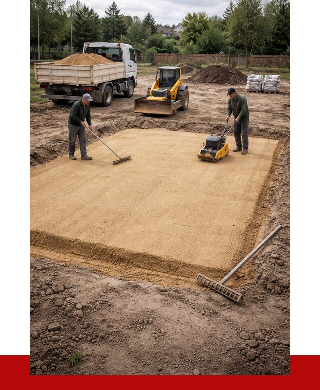 Устройство песчаной подушки в Домодедово от 4737 р. ПРОНЕРУДДмд